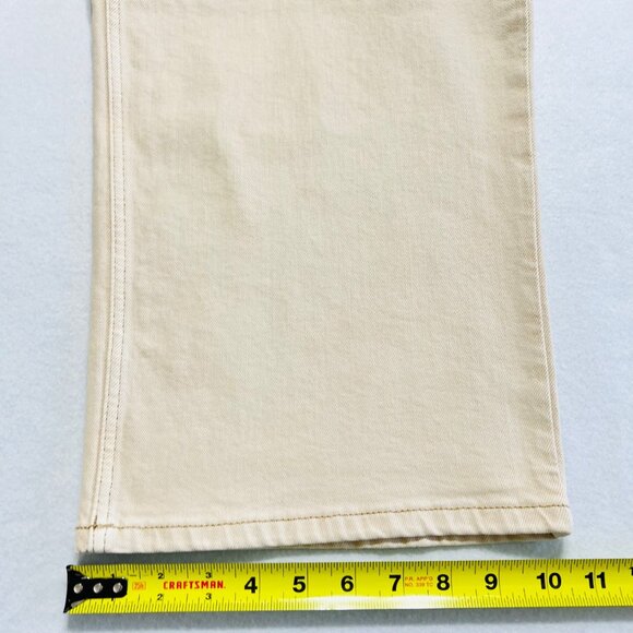 Wrangler Women's Loose Fit Straight Stretch Mid Rise Tan Denim Jeans Size 32 NWT - Picture 10 of 11